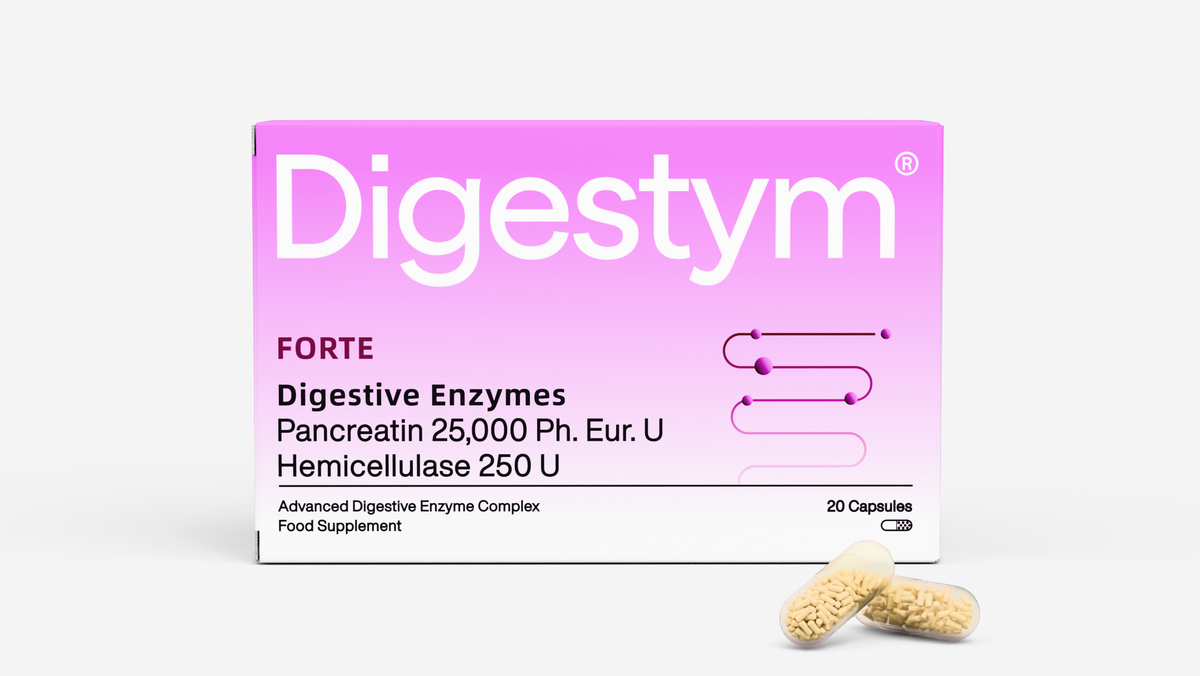 Digestym Forte — Digestive Enzyme Complex, 20 Capsules
